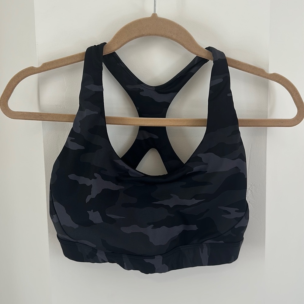 Athleta camo sport bra